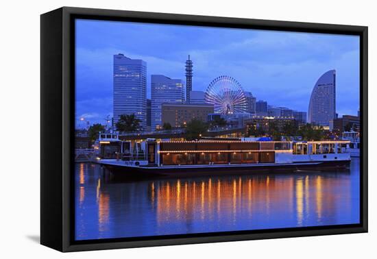 Yokohama skyline, Honshu Island, Japan, Asia-Richard Cummins-Framed Premier Image Canvas