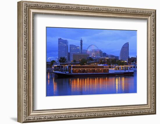 Yokohama skyline, Honshu Island, Japan, Asia-Richard Cummins-Framed Photographic Print