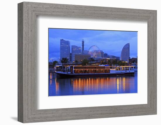 Yokohama skyline, Honshu Island, Japan, Asia-Richard Cummins-Framed Photographic Print