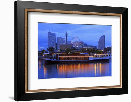 Yokohama skyline, Honshu Island, Japan, Asia-Richard Cummins-Framed Photographic Print