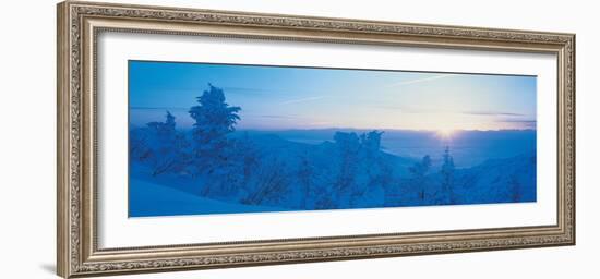 Yokoteyama at Sunrise Shiga Kogen Nagano Japan-null-Framed Photographic Print