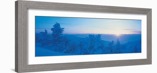 Yokoteyama at Sunrise Shiga Kogen Nagano Japan-null-Framed Photographic Print