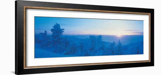 Yokoteyama at Sunrise Shiga Kogen Nagano Japan-null-Framed Photographic Print