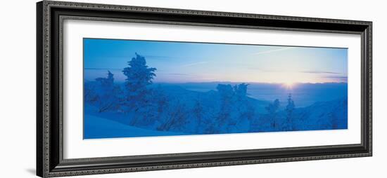 Yokoteyama at Sunrise Shiga Kogen Nagano Japan-null-Framed Photographic Print