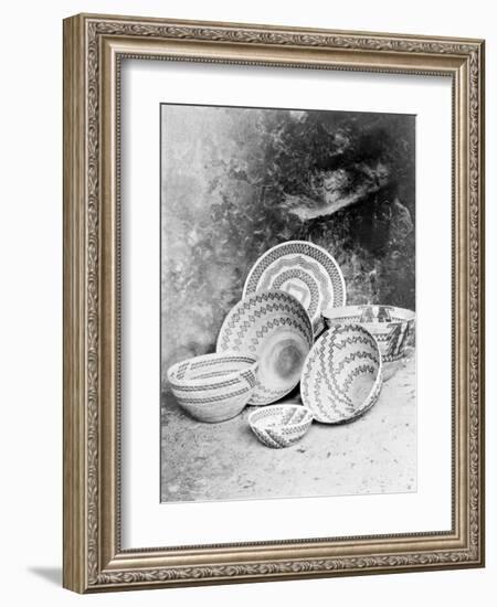 Yokuts Baskets-Edward S^ Curtis-Framed Giclee Print