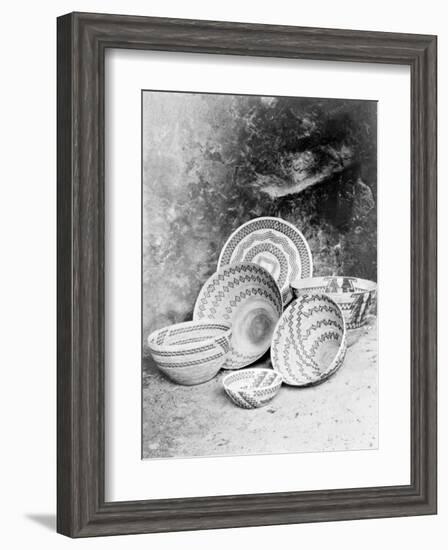 Yokuts Baskets-Edward S^ Curtis-Framed Giclee Print