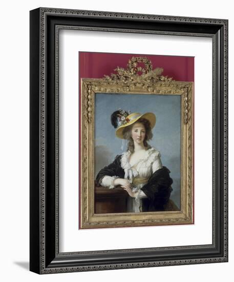 Yolande-Gabrielle-Martine de Polastron, duchesse de Polignac (1749-1793)-Elisabeth Louise Vigée-LeBrun-Framed Giclee Print