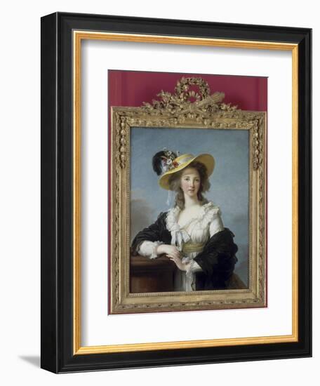 Yolande-Gabrielle-Martine de Polastron, duchesse de Polignac (1749-1793)-Elisabeth Louise Vigée-LeBrun-Framed Giclee Print