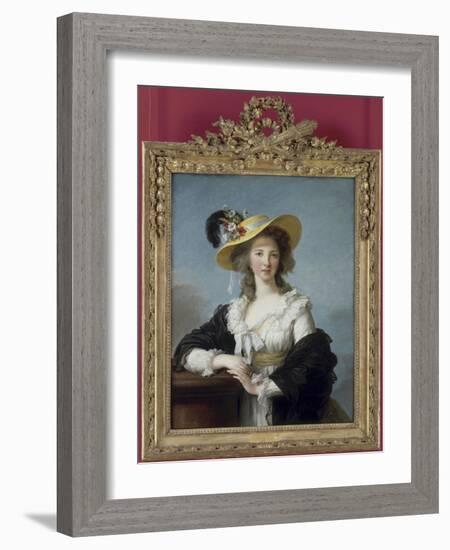 Yolande-Gabrielle-Martine de Polastron, duchesse de Polignac (1749-1793)-Elisabeth Louise Vigée-LeBrun-Framed Giclee Print