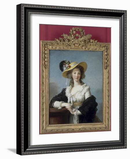 Yolande-Gabrielle-Martine de Polastron, duchesse de Polignac (1749-1793)-Elisabeth Louise Vigée-LeBrun-Framed Giclee Print