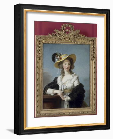 Yolande-Gabrielle-Martine de Polastron, duchesse de Polignac (1749-1793)-Elisabeth Louise Vigée-LeBrun-Framed Giclee Print