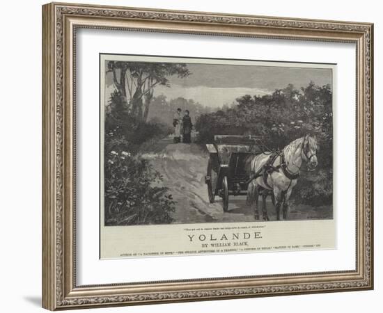 Yolande-William Heysham Overend-Framed Giclee Print