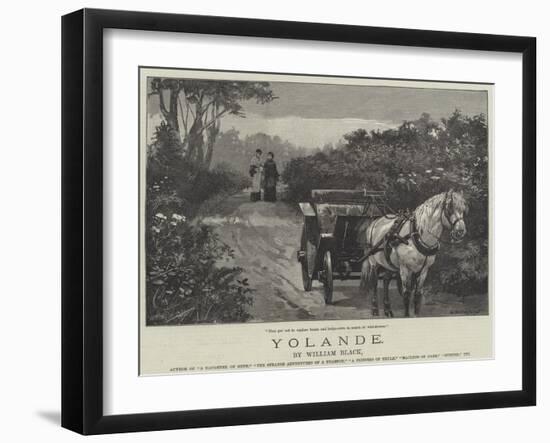 Yolande-William Heysham Overend-Framed Giclee Print