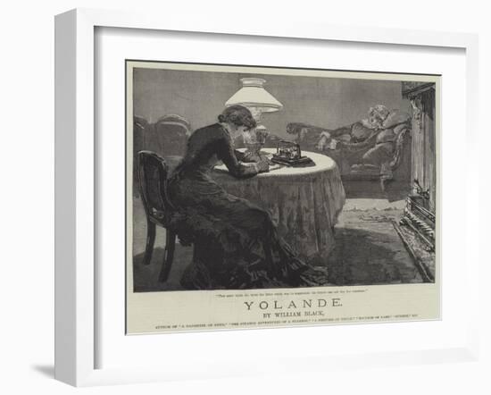 Yolande-William Heysham Overend-Framed Giclee Print