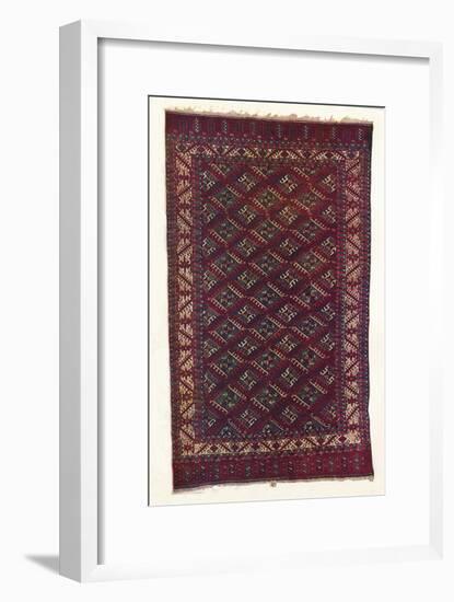 Yomut Turkoman carpet, c1700-Unknown-Framed Giclee Print