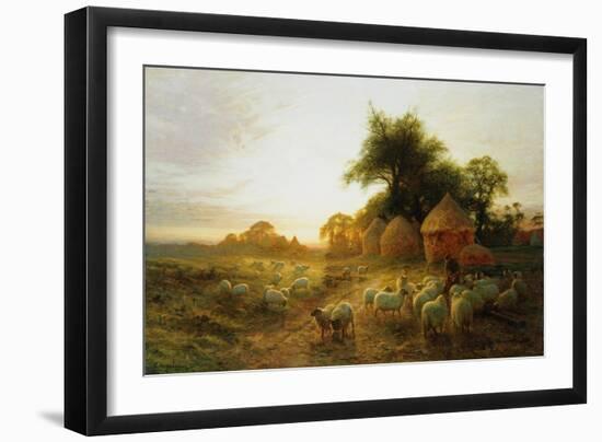 Yon Yellow Sunset Dying in the West-Joseph Farquharson-Framed Giclee Print