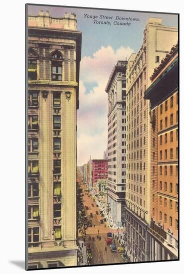 Yonge Street, Downtown Toronto-null-Mounted Art Print