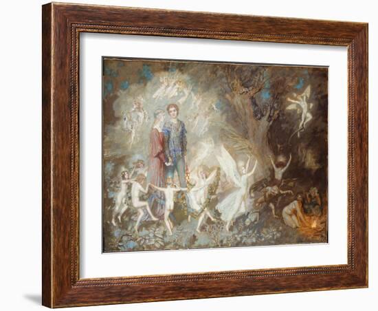 Yorinda and Yoringel in the Witch's Wood, 1910 (Oil on Canvas)-John Duncan-Framed Giclee Print