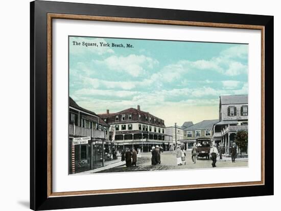 York Beach, Maine - The Square-Lantern Press-Framed Art Print