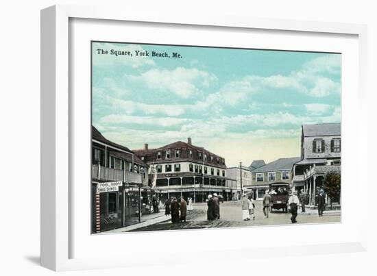 York Beach, Maine - The Square-Lantern Press-Framed Art Print