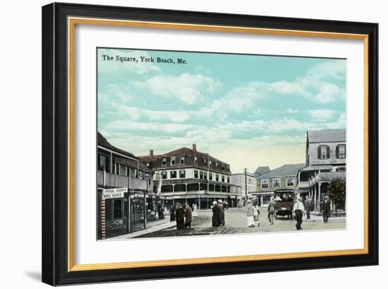 York Beach, Maine - The Square-Lantern Press-Framed Art Print