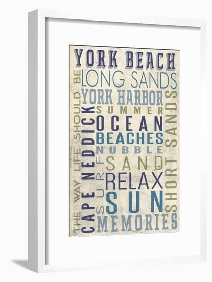 York Beach, Maine-Lantern Press-Framed Art Print