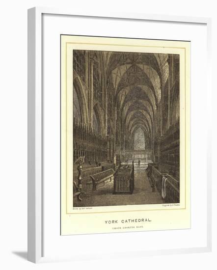 York Cathedral, Choir Looking East-null-Framed Giclee Print