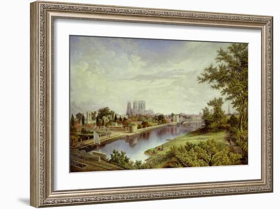 York from Scarborough Railway Bridge-John Bell-Framed Giclee Print