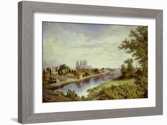 York from Scarborough Railway Bridge-John Bell-Framed Giclee Print