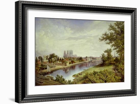 York from Scarborough Railway Bridge-John Bell-Framed Giclee Print