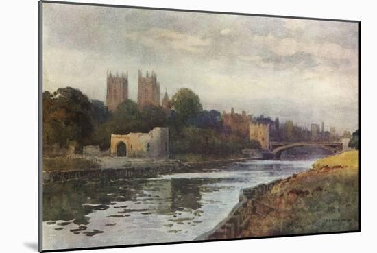 York from the Ouse-Ernest W Haslehust-Mounted Art Print