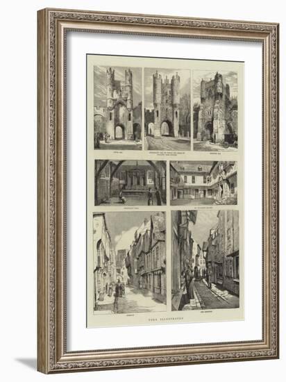 York Illustrated-null-Framed Giclee Print