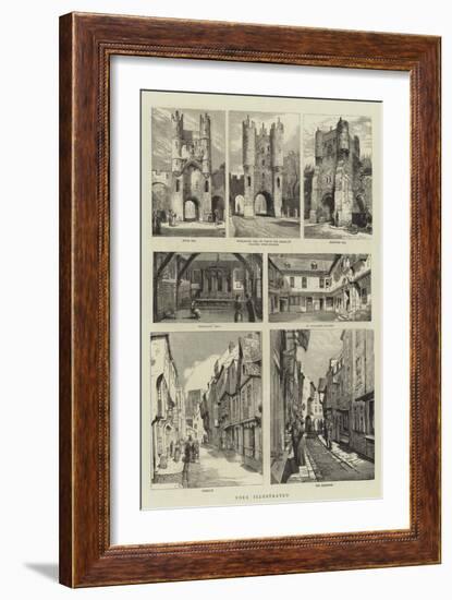 York Illustrated-null-Framed Giclee Print