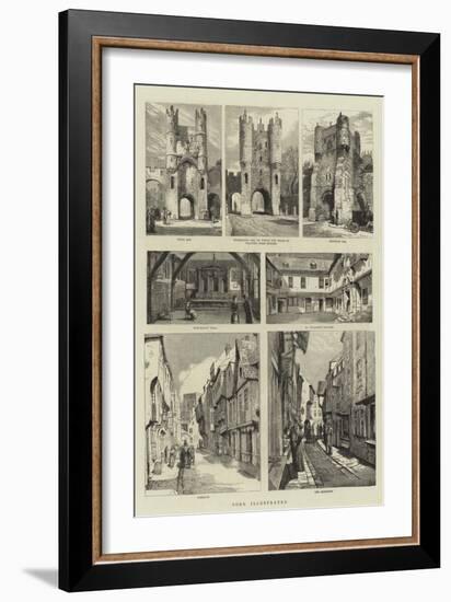 York Illustrated-null-Framed Giclee Print