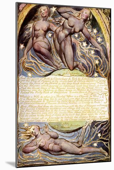 York, London, and Jerusalem by William Blake-William Blake-Mounted Giclee Print