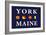 York, Maine - Nautical Flags-Lantern Press-Framed Art Print