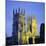 York Minster Floodlit, York, Yorkshire, England, UK, Europe-Roy Rainford-Mounted Photographic Print