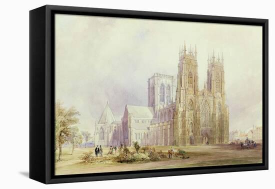 York Minster: North West View-Frederick Mackenzie-Framed Premier Image Canvas