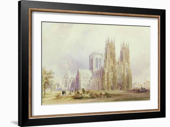 York Minster: North West View-Frederick Mackenzie-Framed Giclee Print