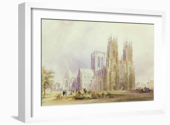York Minster: North West View-Frederick Mackenzie-Framed Giclee Print