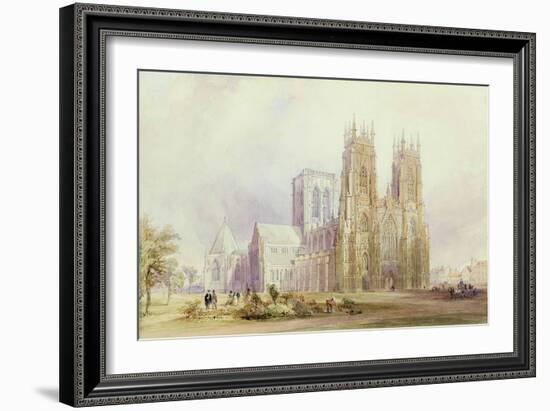 York Minster: North West View-Frederick Mackenzie-Framed Giclee Print