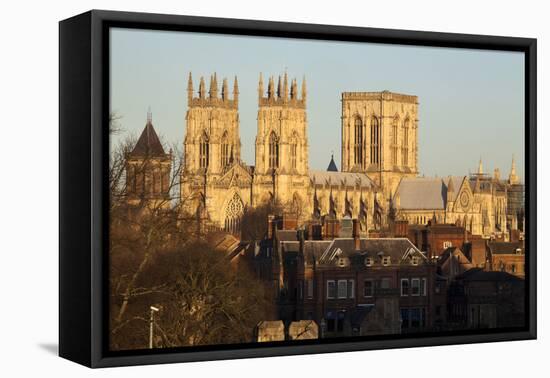 York Minster, York, Yorkshire, England, United Kingdom, Europe-Mark Sunderland-Framed Premier Image Canvas