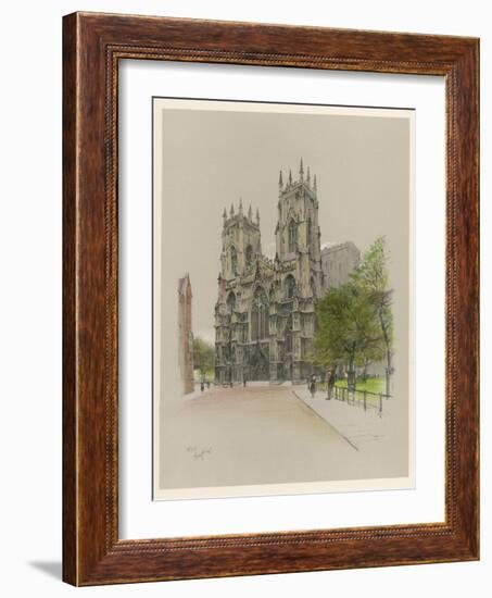 York Minster Yorkshire-Cecil Aldin-Framed Photographic Print