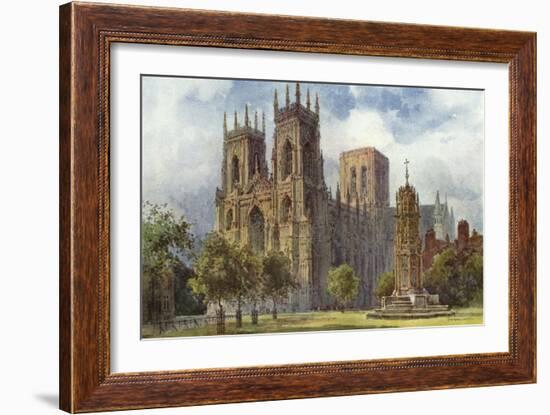 York Minster-Ernest W Haslehust-Framed Art Print