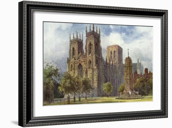 York Minster-Ernest W Haslehust-Framed Art Print