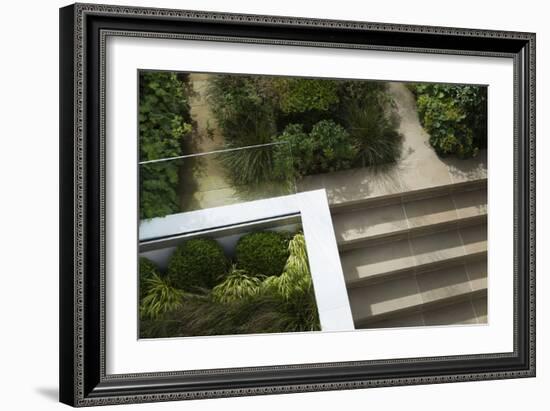 York Stone Steps Leading from Lower Area to Upper Area-Pedro Silmon-Framed Photo