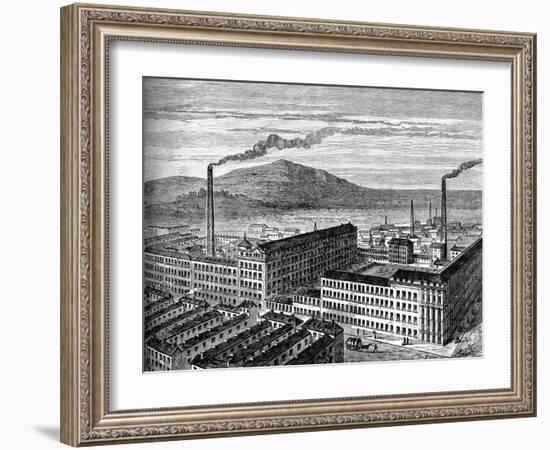 York Street Mill, Belfast, C1880-J Kirchner-Framed Giclee Print