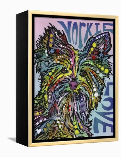 Yorkie Luv-Dean Russo-Framed Premier Image Canvas