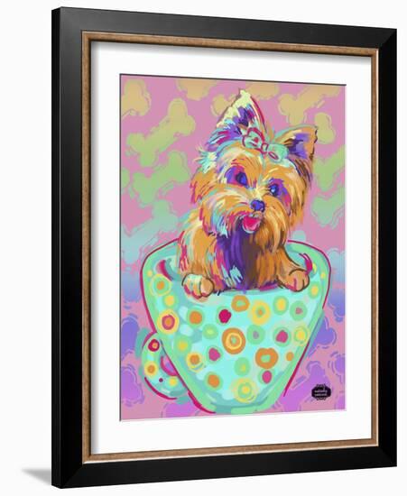 Yorkie Pop-Natasha Wescoat-Framed Giclee Print