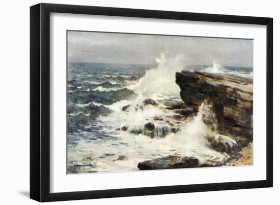 Yorkshire Coastal Scene-Ernest W Haslehust-Framed Art Print